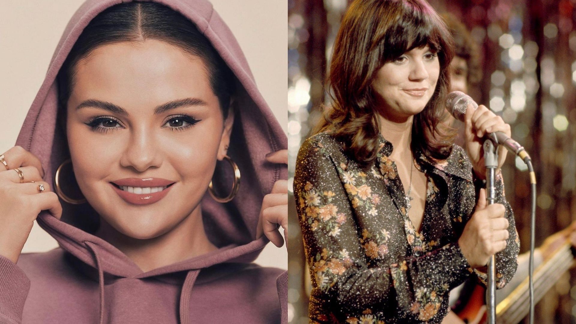 Selena Gomez will play the role of Linda Ronstadt. (Images via X/@hinarimey &amp; Instagram/@selenagomez)
