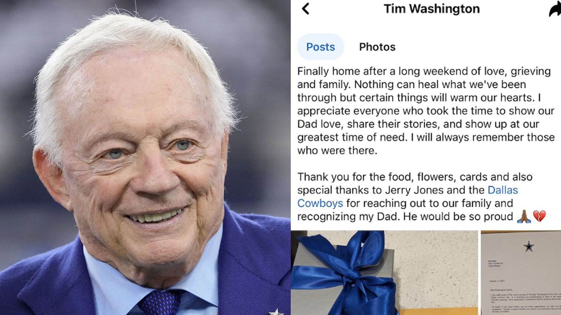 Jones has sent a heartfelt letter to a fan after his father passed.
