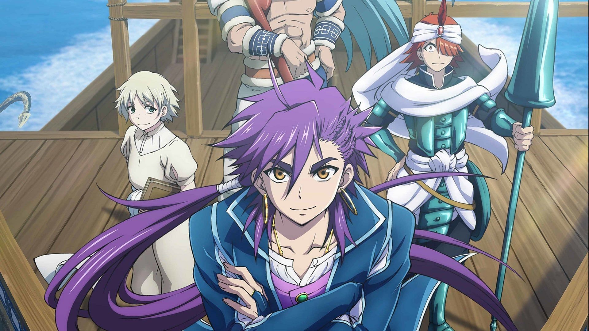 Sinbad and his friends as seen in Magi: Adventure of Sinbad (Image via Lay-duce)