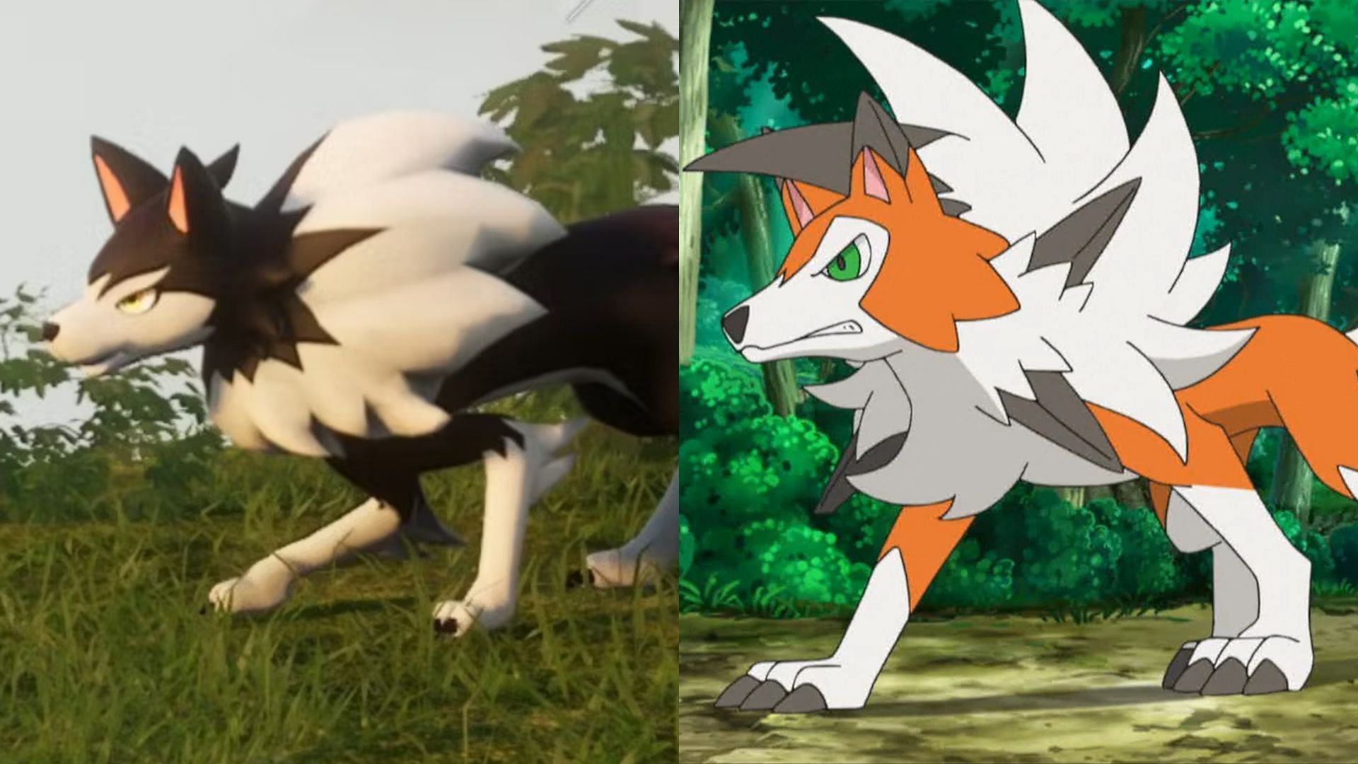 Direhowl and Lycanroc look very similar (Image via Pocketpair/The Pokemon Company)