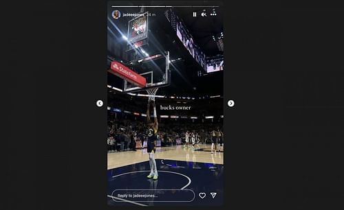 Tyrese Haliburton's girlfriend Jade Jones' Instagram story