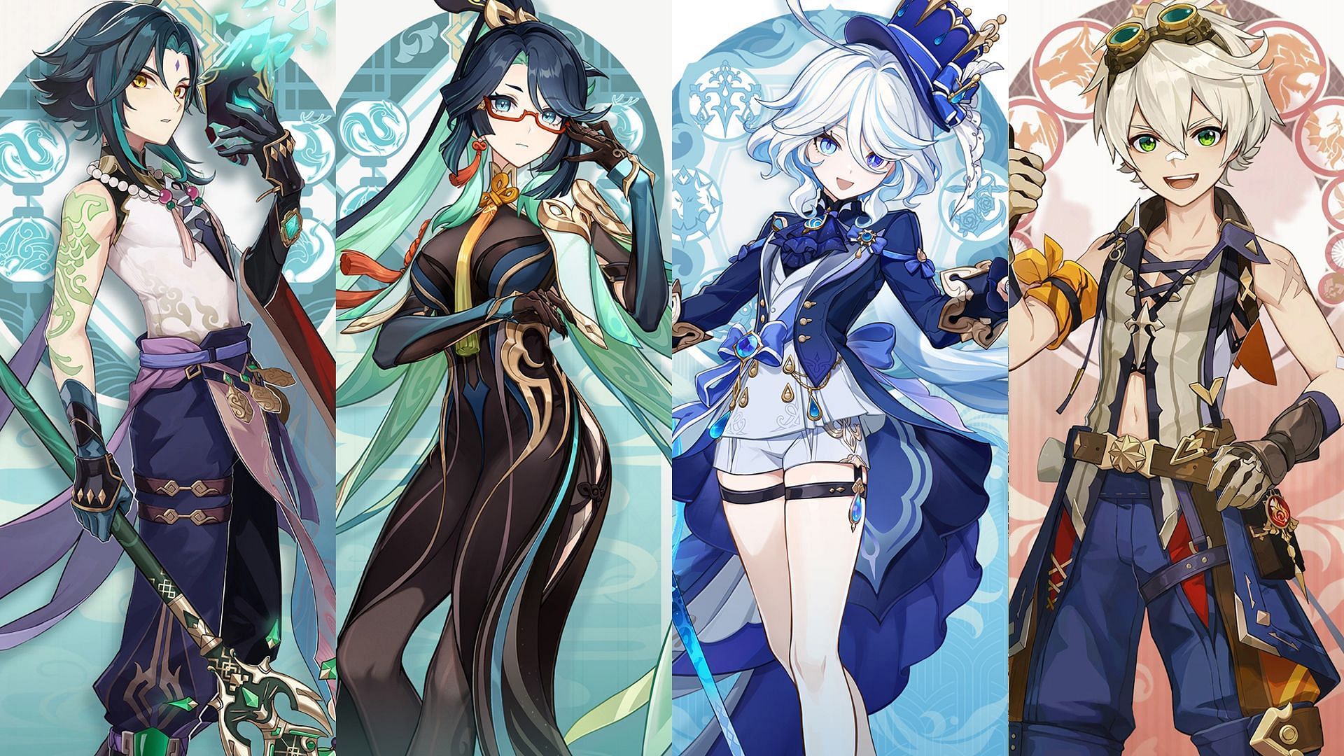 Xianyun, Xiao, Furina, and Bennett (Image via HoYoverse)