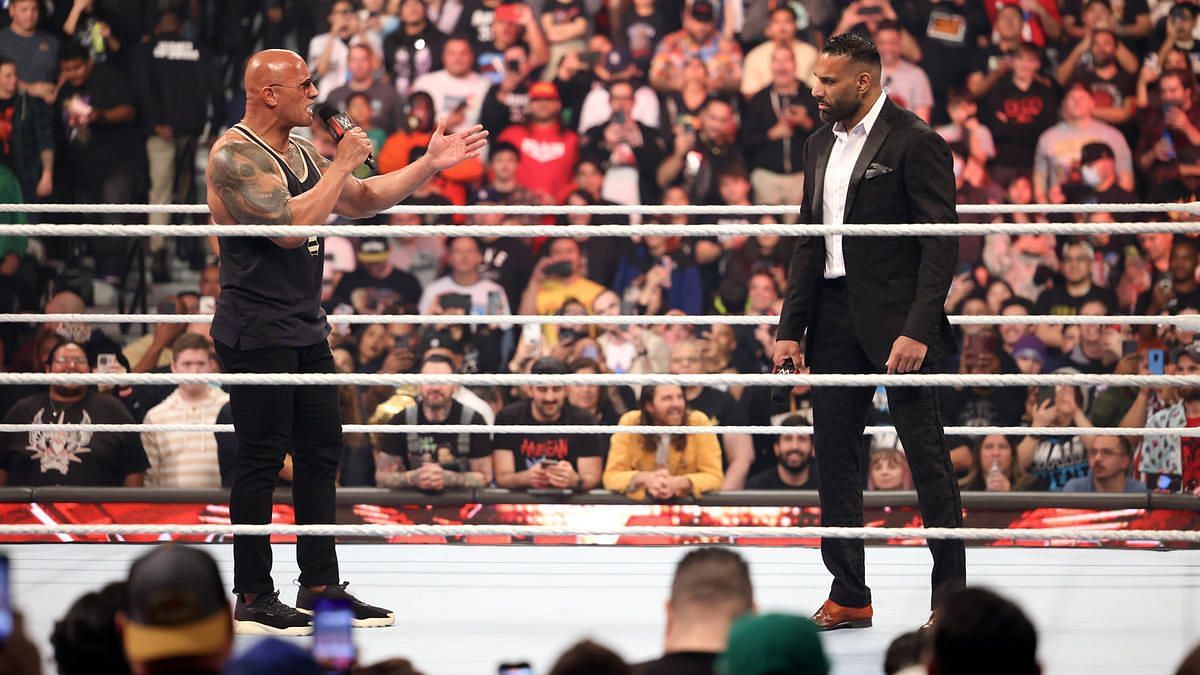 The Rock and Jinder Mahal on WWE RAW: Day One