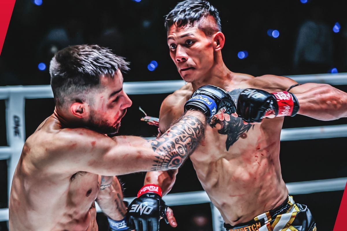 Suablack Tor Pran49 fighting Stefan Korodi | Image credit: ONE Championship