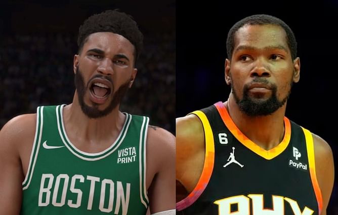 "Tatum build probably got you in hell" - NBA fans clown Kevin Durant for complaining about 2K shots ruining his mood