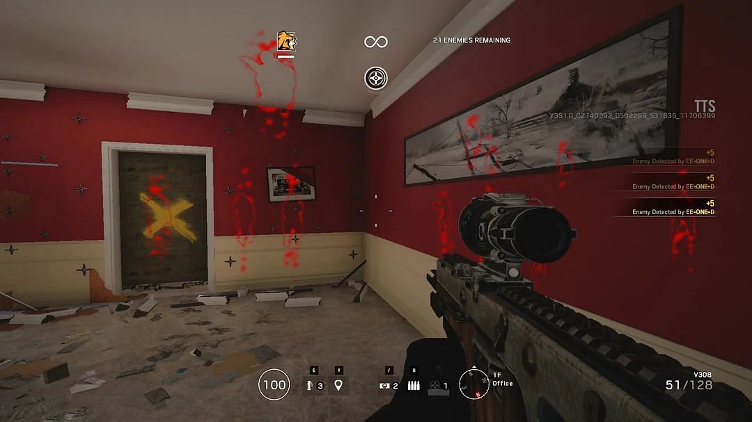 A hacker&#039;s POV in Rainbow Six (Image via r/Rainbow6 and u/Wombat_Steve/Reddit)