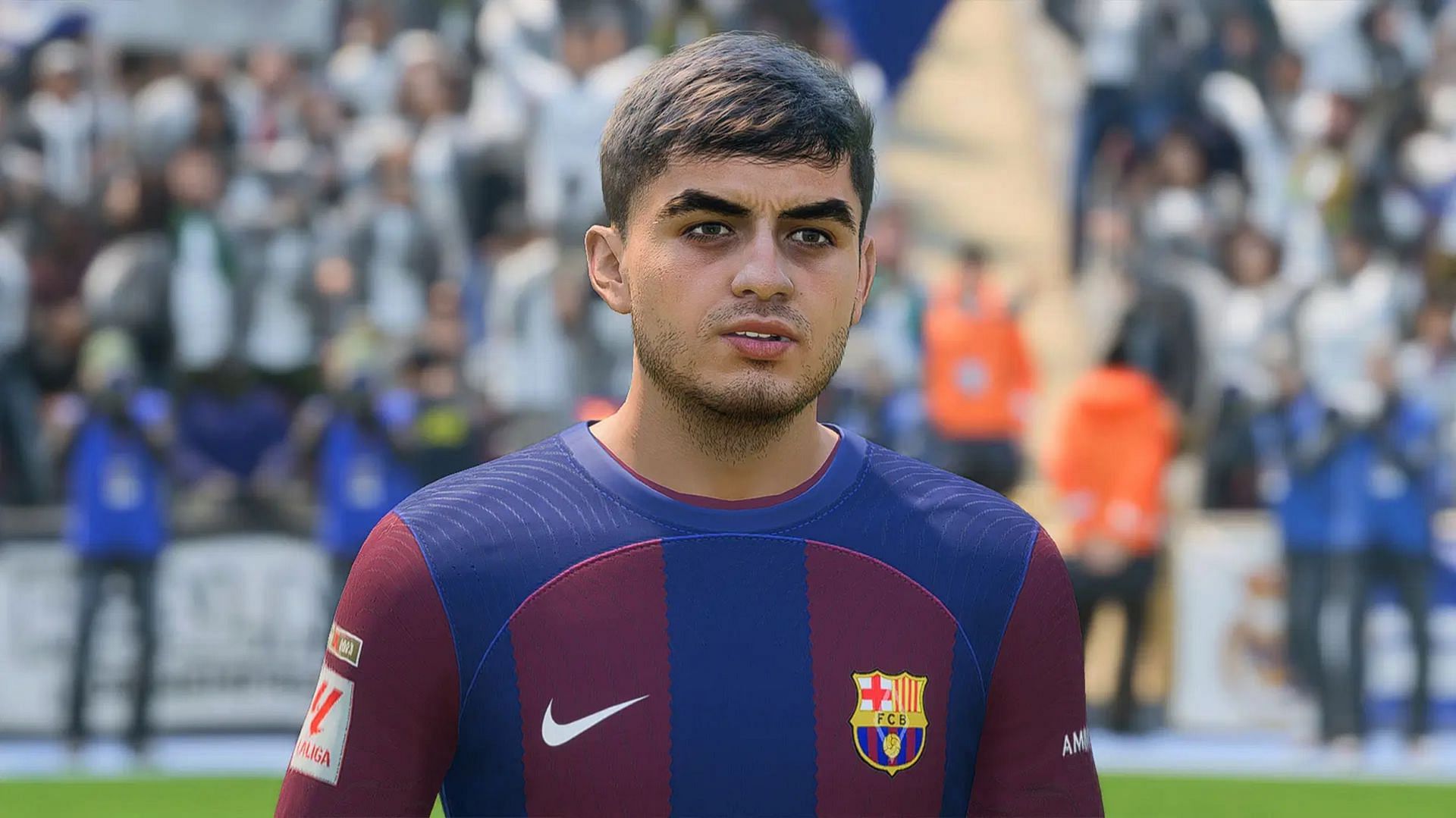 Barcelona&#039;s Pedri is a top midfield pick in EA FC FUT (Image via EA Sports)