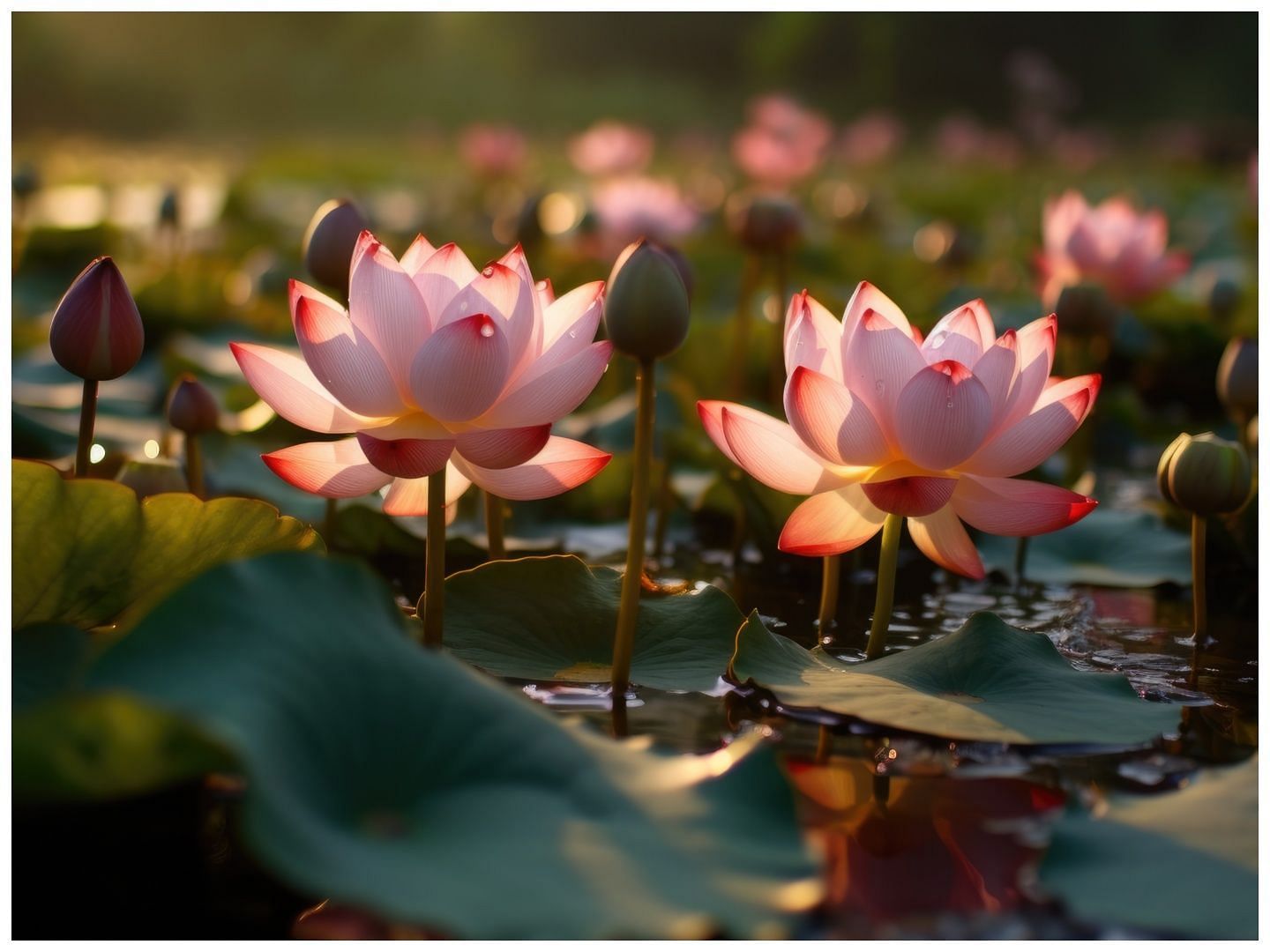 Lotus keeps skin hydrated (Image via Vecteezy)