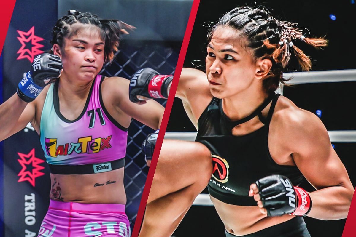 Stamp Fairtex (left) and Denice Zamboanga (right).