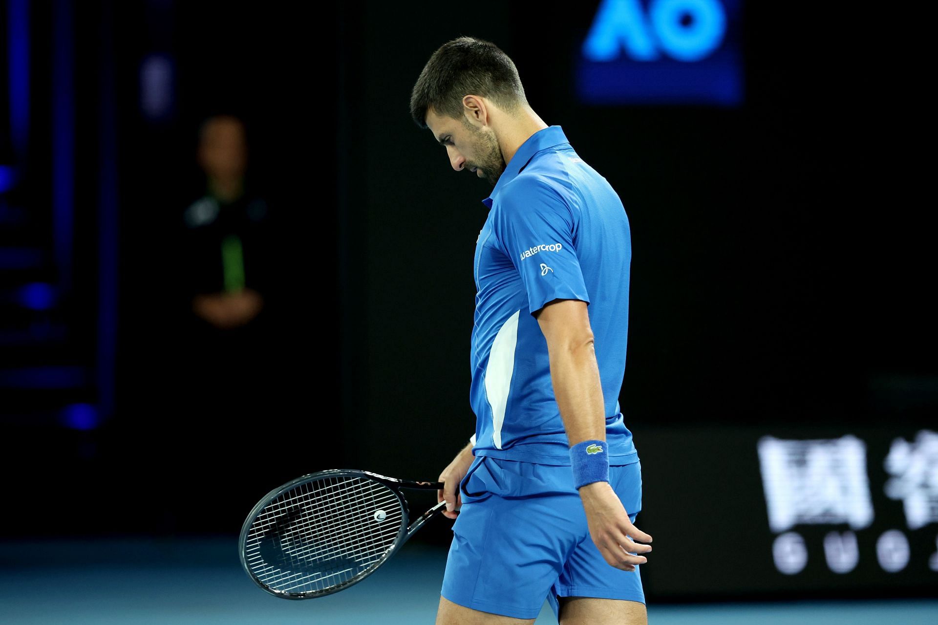 Novak Djokovic at the 2024 Australian Open.