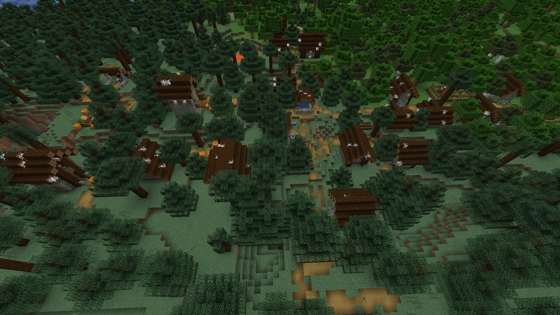 Not every lootable structure in this Minecraft seed is as safe as it might seem (Image via Mojang Studios)