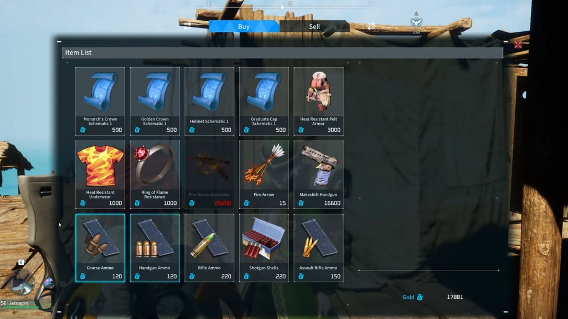 Palworld Merchants and their items (Image via YouTube/ Cjthecheesedj)