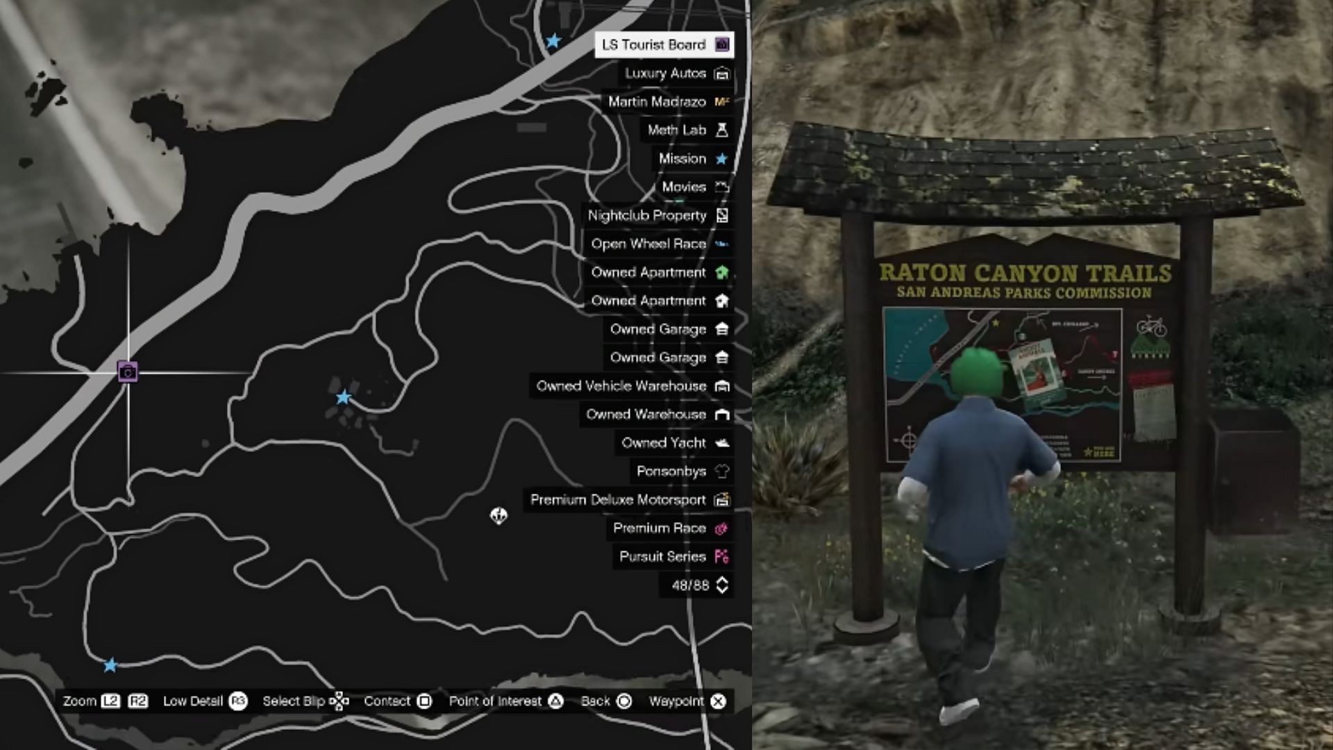 The LS Tourist Board location (Image via YouTube/TGG)