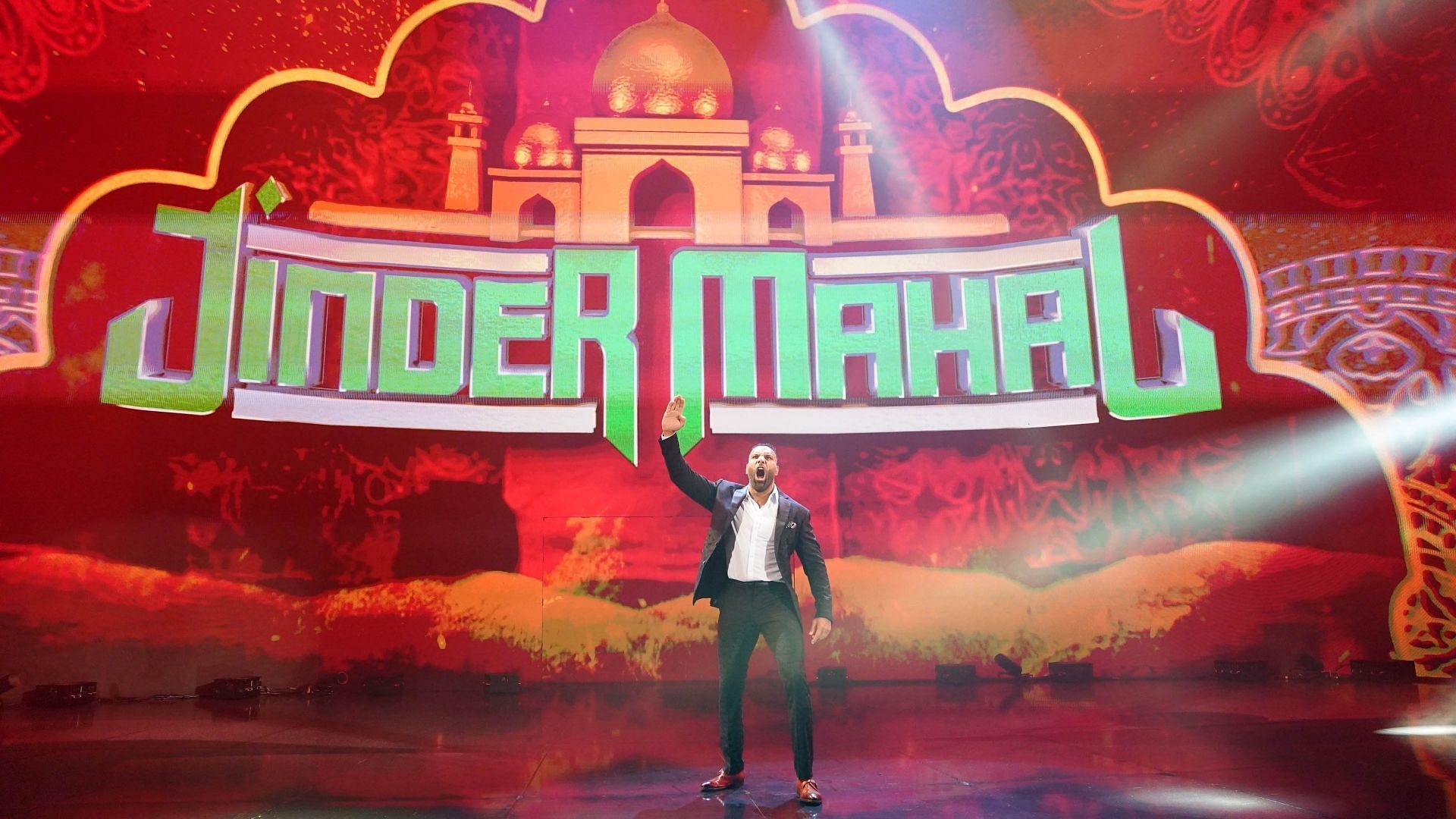 Jinder Mahal heads to the ring on WWE RAW