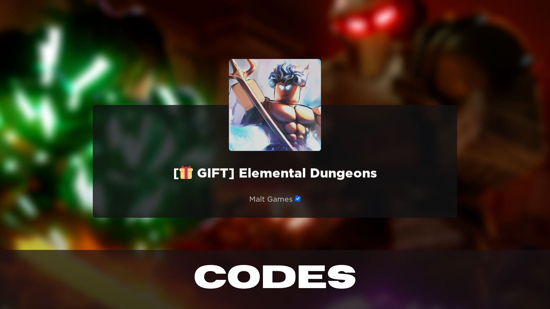 Elemental Dungeons codes