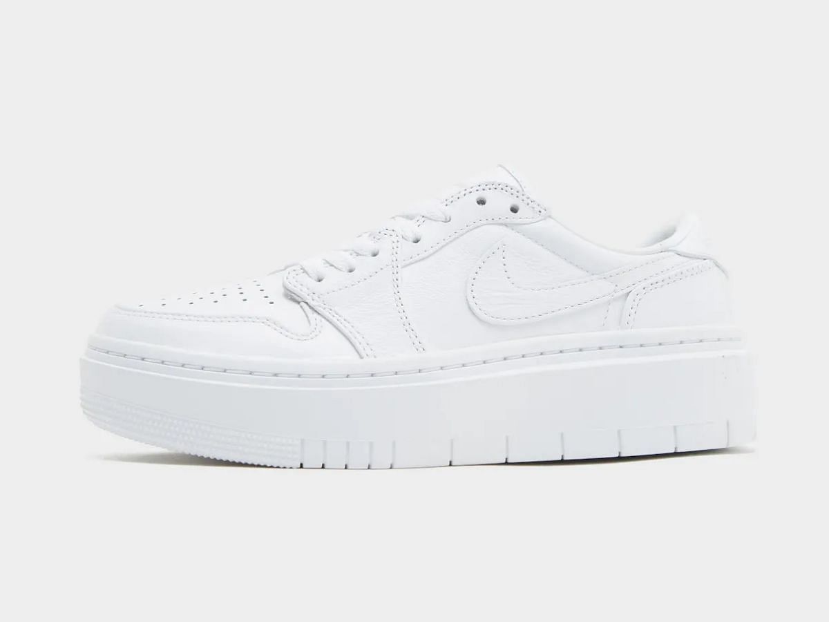 Air Jordan 1 Elevate Low &ldquo;Triple-White&rdquo; sneakers (Image via Sneaker News)