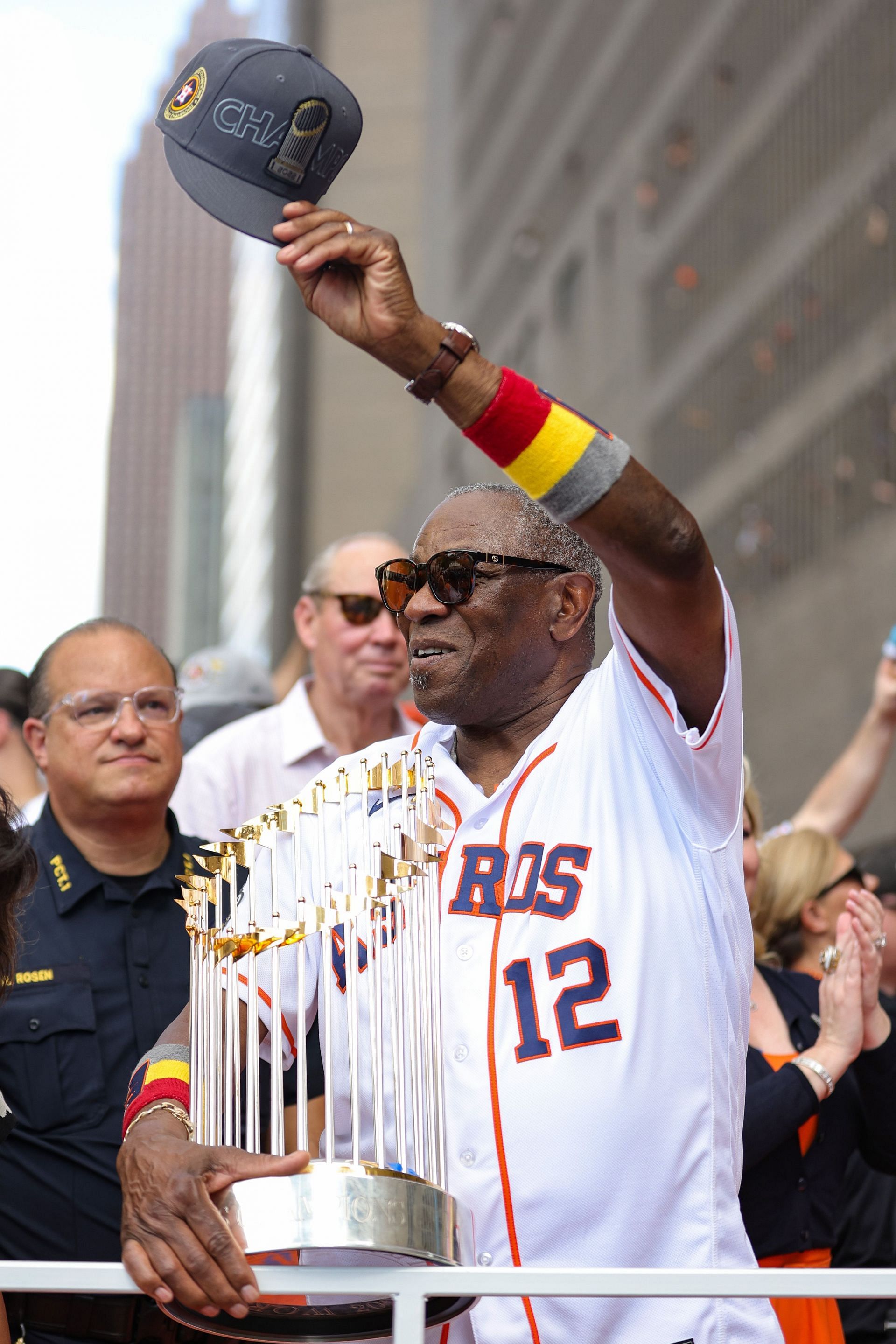 Dusty Baker won the World Series title in 2022 as a manager for the Houston Astros.
