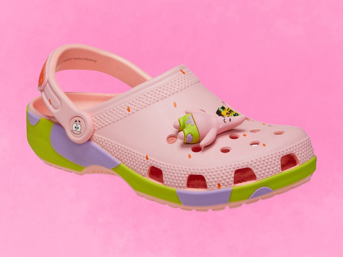 SpongeBob Squarepants x Crocs Classic Clog &quot;Patrick Star&quot;  (Image via YouTube/@SneakerUpdate)