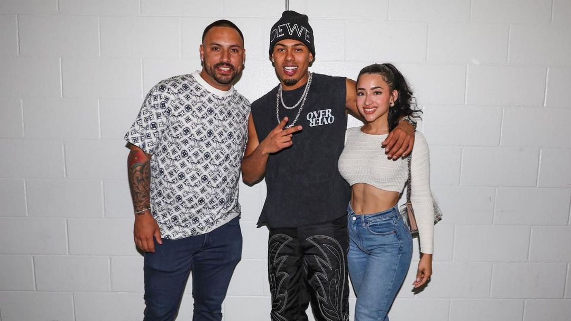 Nestor Cortes and wife Alondra bask in starstruck bliss with Puerto Rican rap sensation Myke Towers