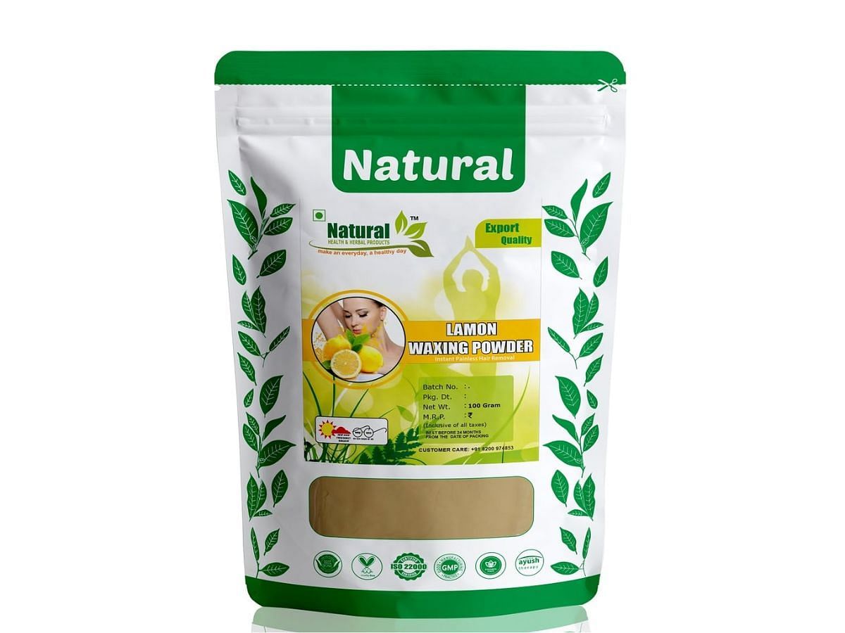 Natural Health and Herbal Products Unisex Adult Lamon Flavour Waxing Powder (Image via Amazon)