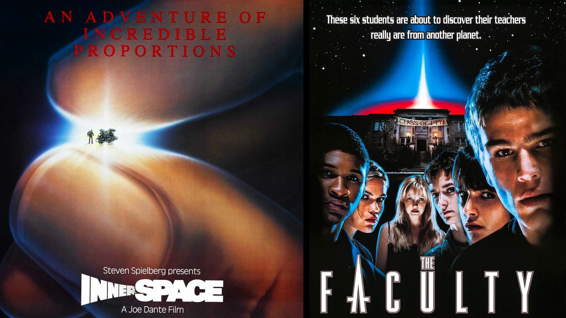 Older films like (L) Innerspace and (R) The Faculty have inspired this film (Images via IMDb)