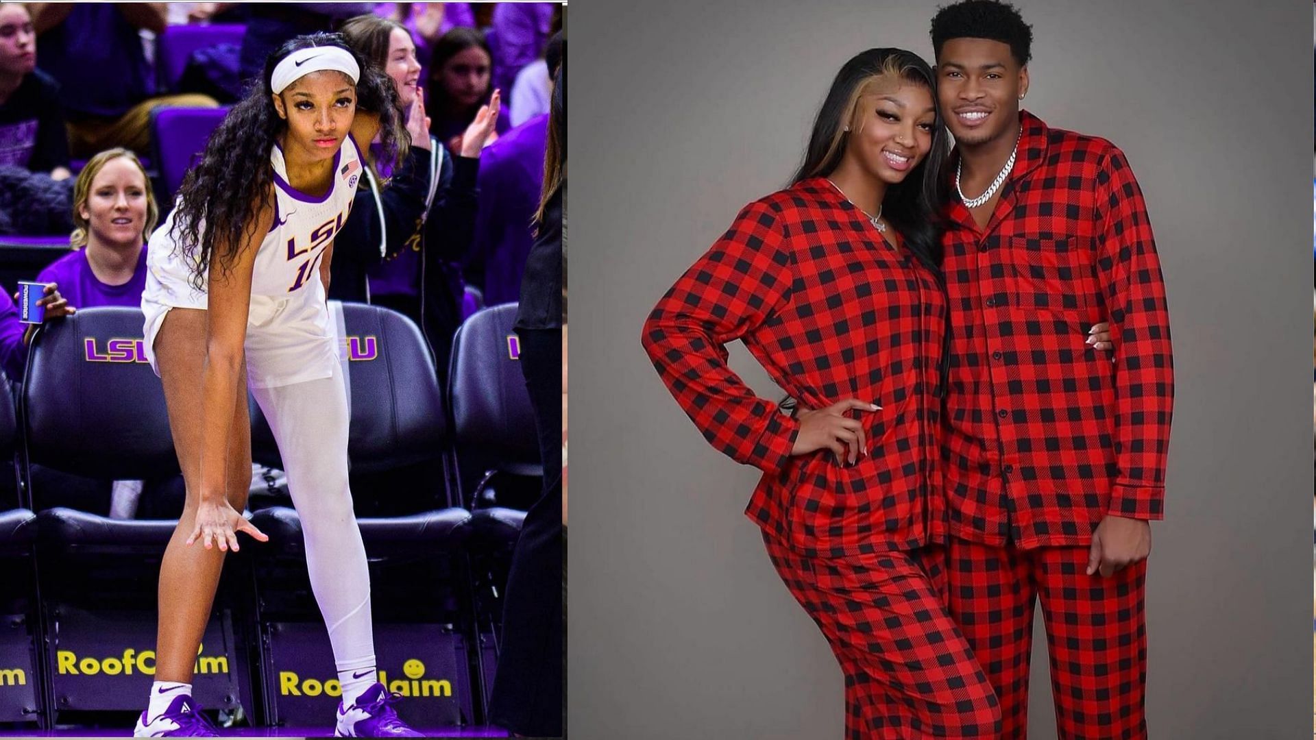 LSU Tigers basketball star Angel Reese and her BF, Cam