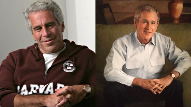 Did Jeffrey Epstein own a painting of G.W. Bush? Claims of the criminal ...