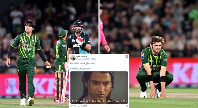 "Ab to aadat si hai mujhko aise jeene me" - Fans react as Pakistan lose to New Zealand by 7 wickets in 4th T20I