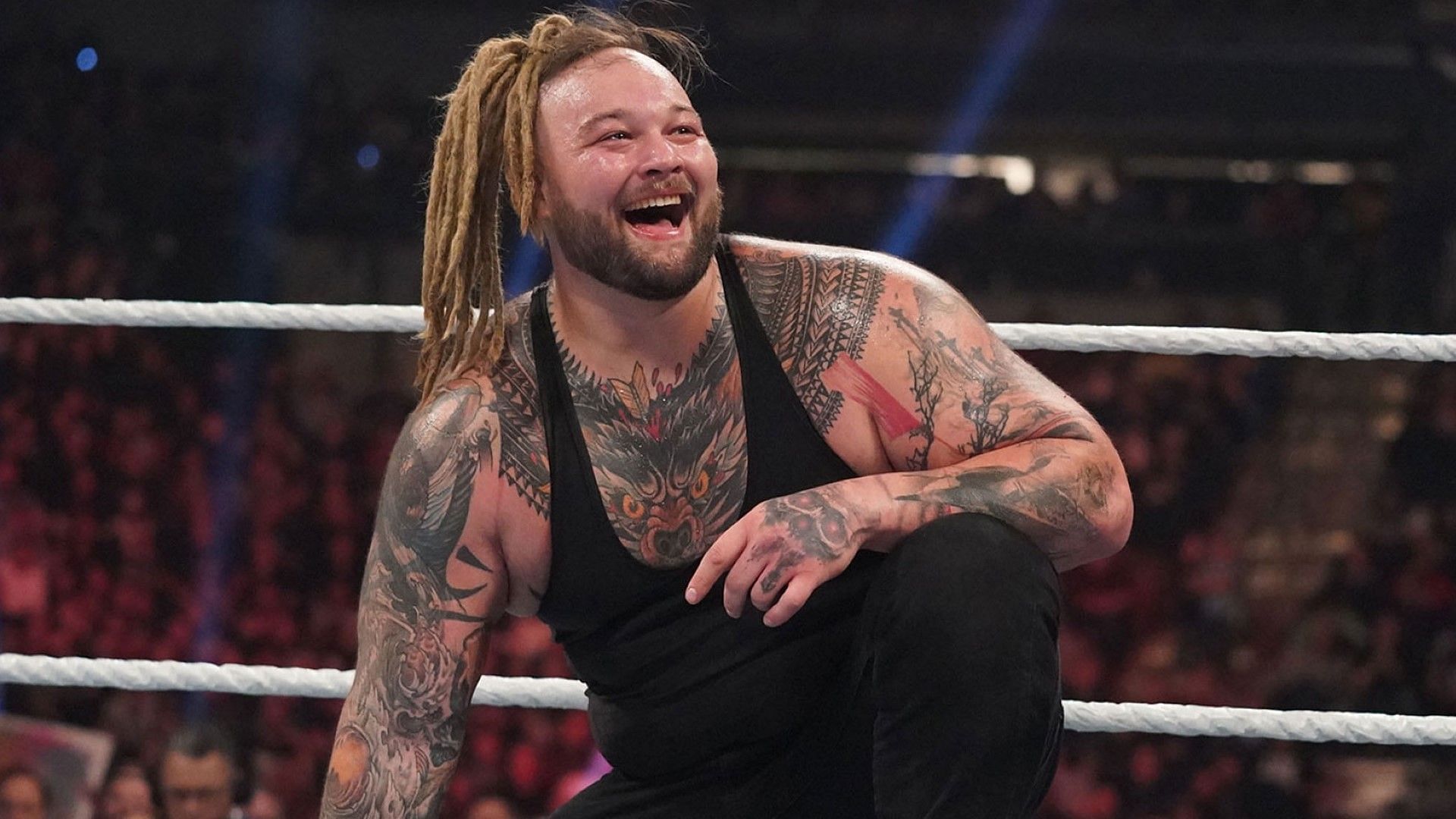 Bray Wyatt laughs in the ring on WWE SmackDown
