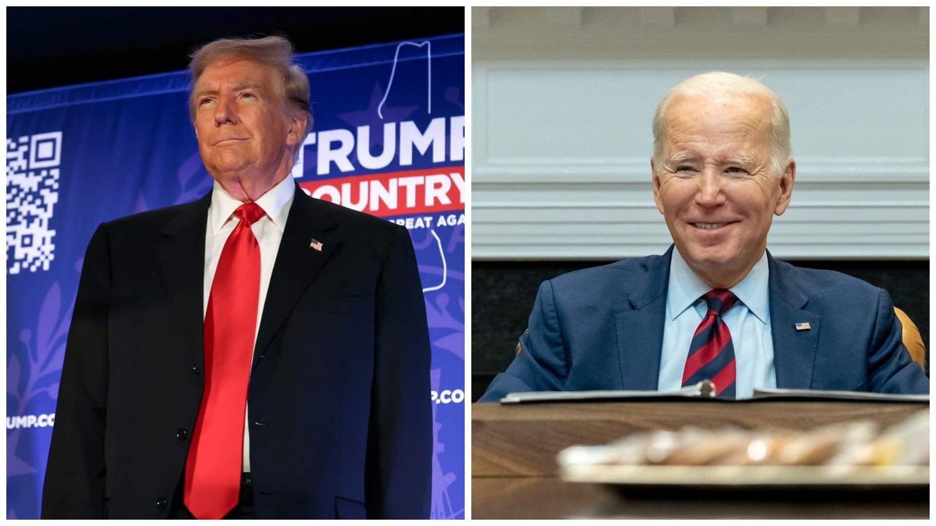 Donald Trump puts Joe Biden on blast for Jordan drone strike that claimed the lives of 3 (Image via Instagram/@potus, @realdonaldtrump)