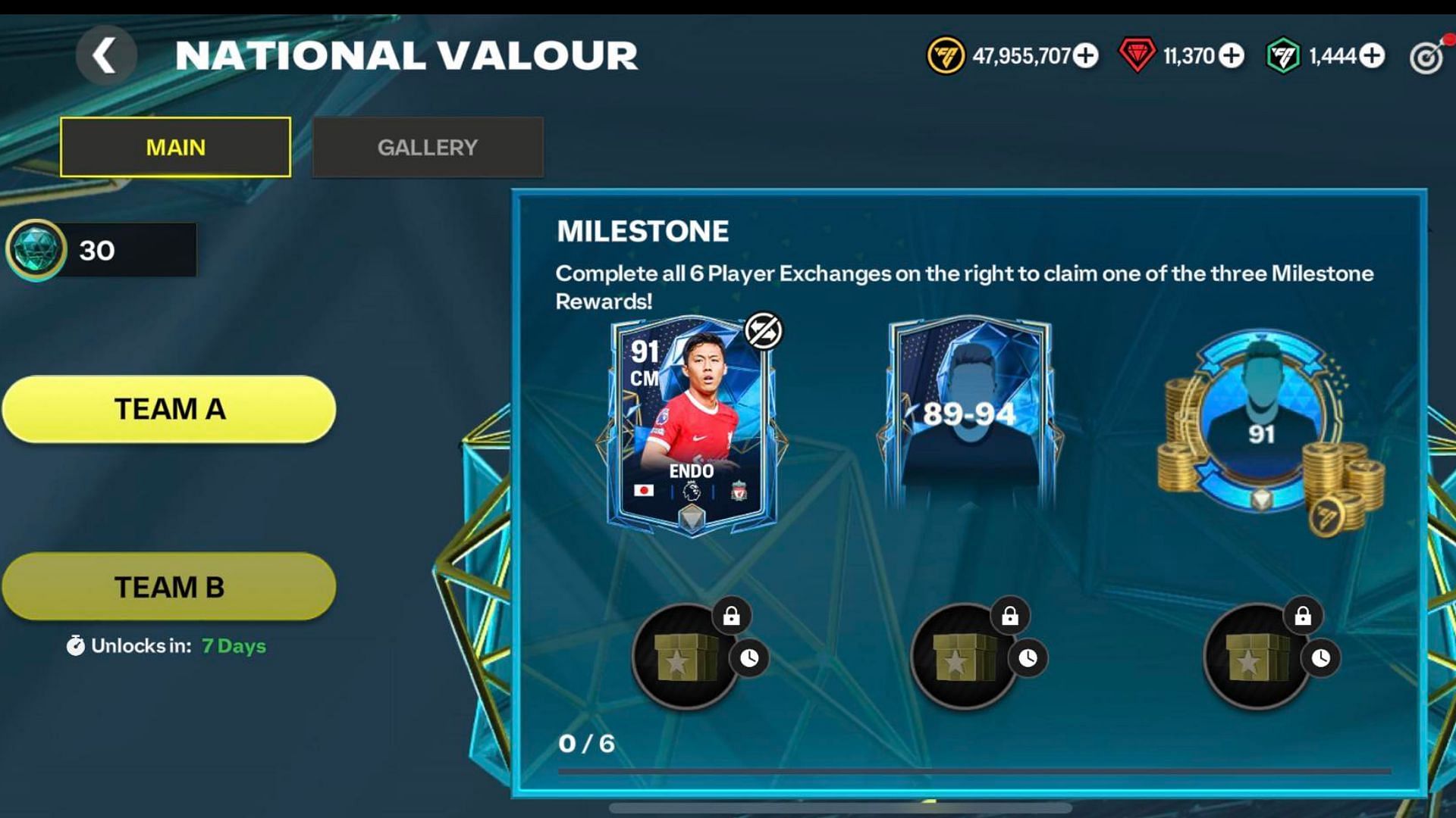 National Valour Milestone Rewards (Image via EA Sports)