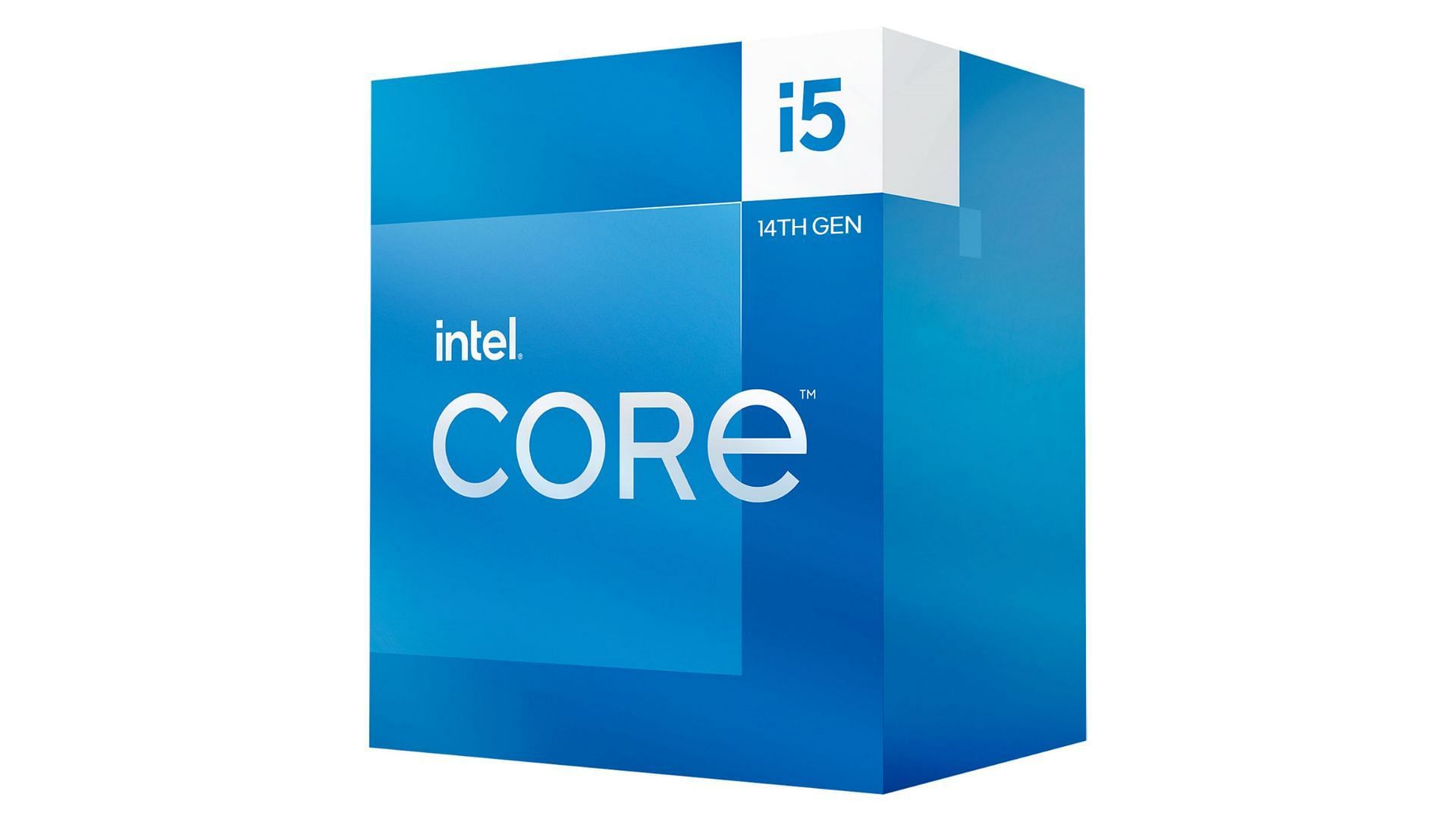 Intel Core i5-14500 box on white background