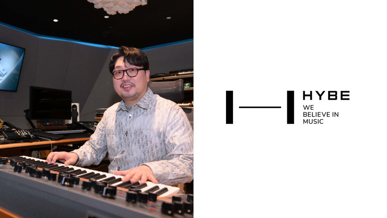 Speculations of Pdogg leaving HYBE goes rife over a viral KOMCA credits post. (Images via Hybe &amp; The Korea Herald site)