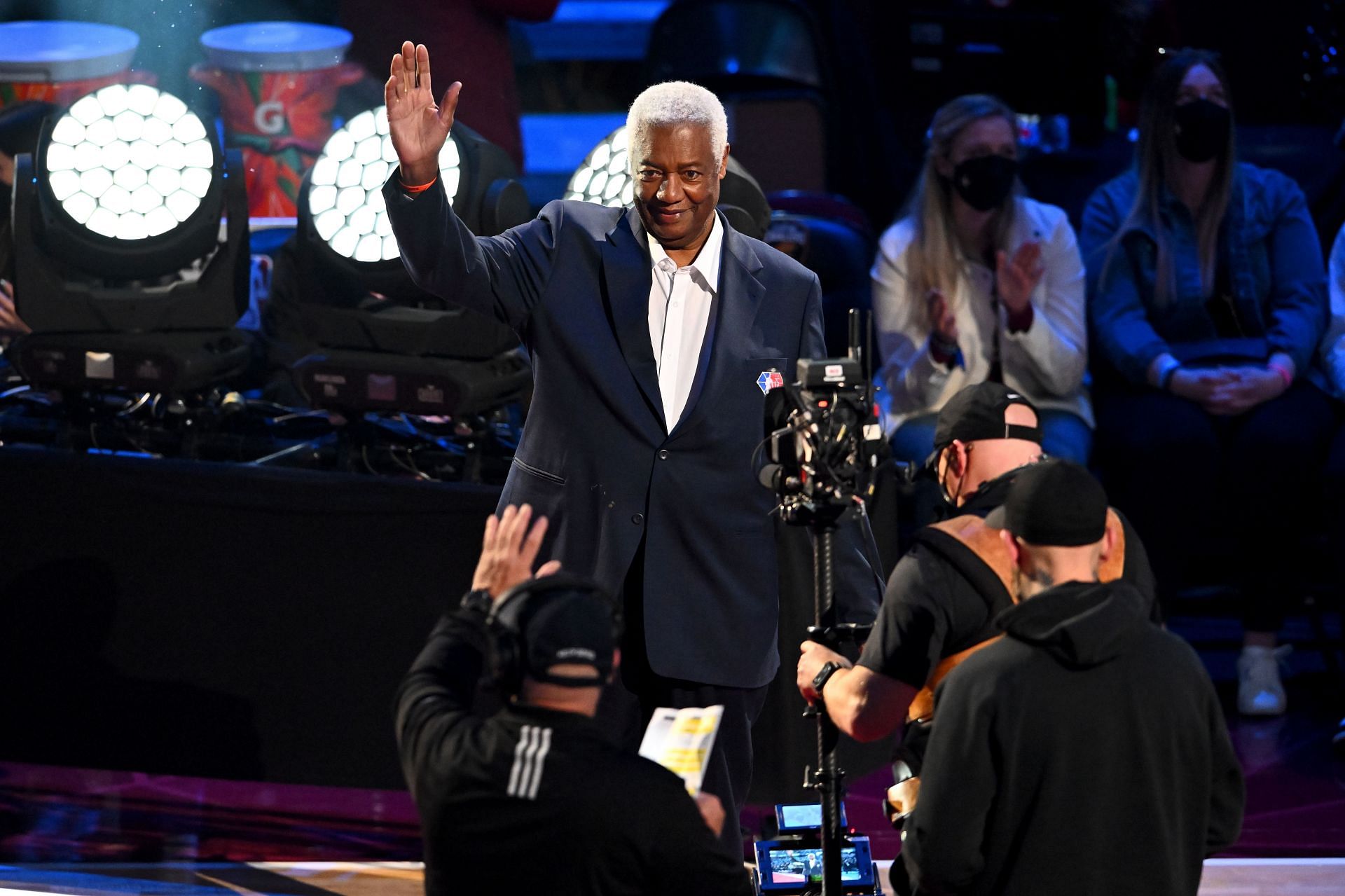 Pictured at the 2022 NBA All-Star Game, Oscar Robertson was one of the greatest scoring point guards of all time.