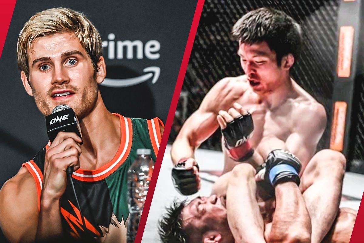 Sage Northcutt (Left) is ready for Shinya Aoki and his grappling (Right)