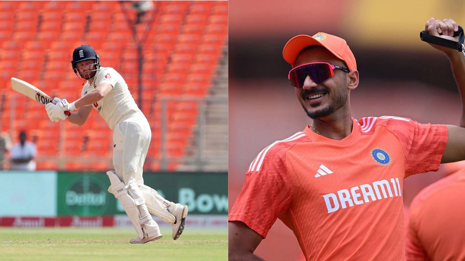 Johnny Bairstow (L) &amp; Axar Patel