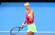 A pumped up Azarenka at the 2024 Brisbane International