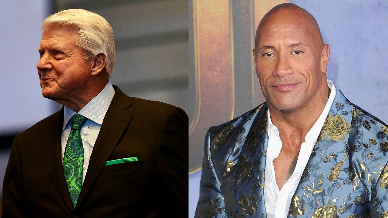 Dwayne &quot;The Rock&quot; Johnson read an emotional note to Jimmy Johnson. 