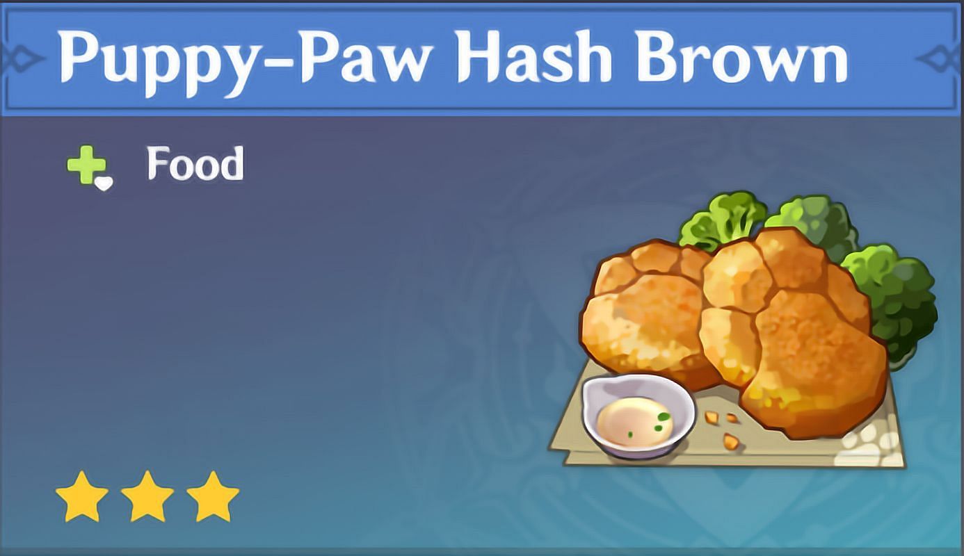 Puppy-Paw Hash Brown (Image via HoYoverse)