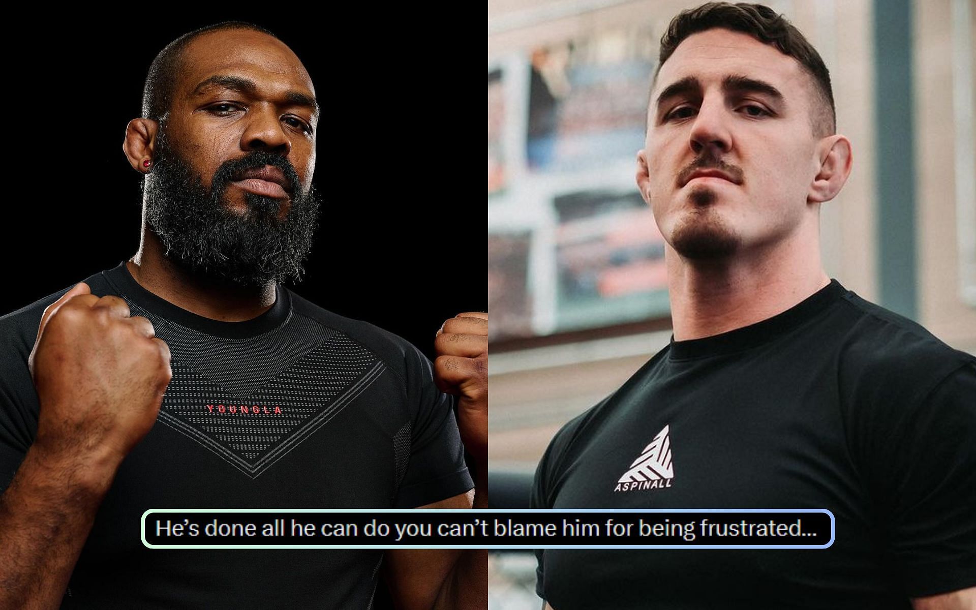 Jon Jones responds to Tom Aspinall