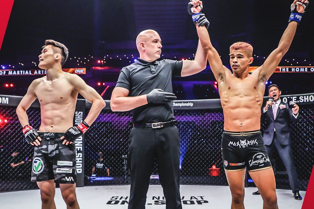 South Korean KO artist Kwon Won il (L) wants another shot at Brazilian champion Fabricio Andrade (R) if he wins his scheduled fight this week. -- Photo by ONE Championship