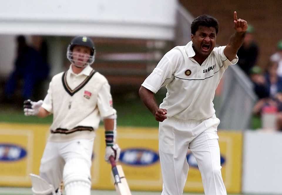 Javagal Srinath appeals for a wicket [PC: AP]