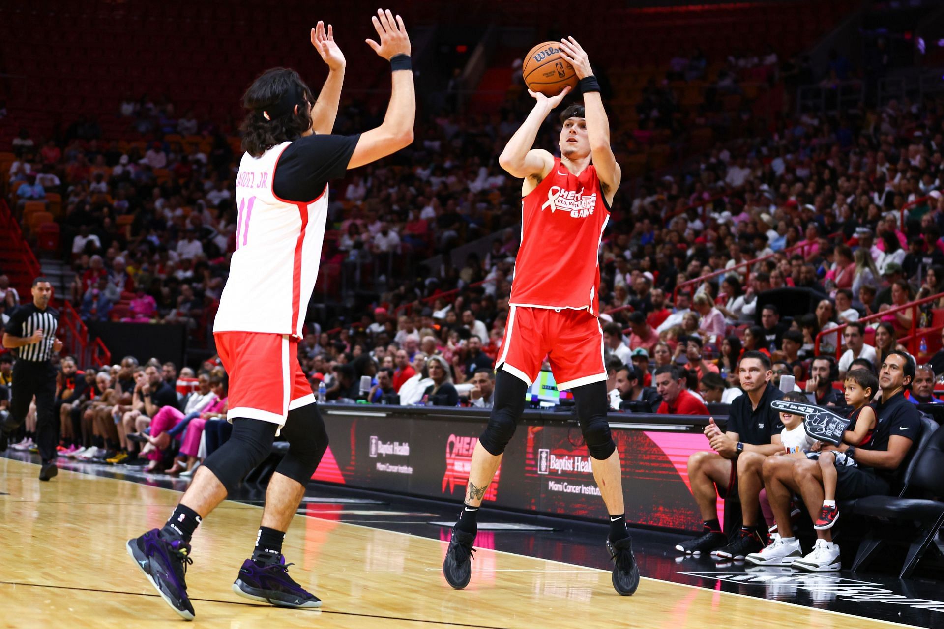 Miami Heat Red, White &amp; Pink Game