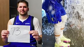 IN PHOTOS: Luka Doncic debuts alternate ‘Luk.AI Alt’ Jordan Luka 2 during historic 73-point explosion against Hawks