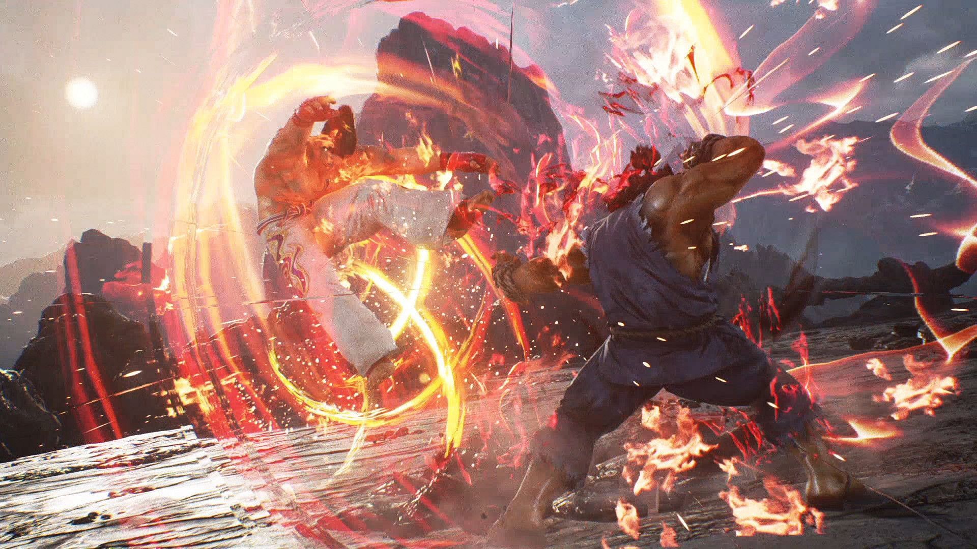 Tekken 7 Akuma in Devil&#039;s Pit (Image via Bandai Namco Entertainment)