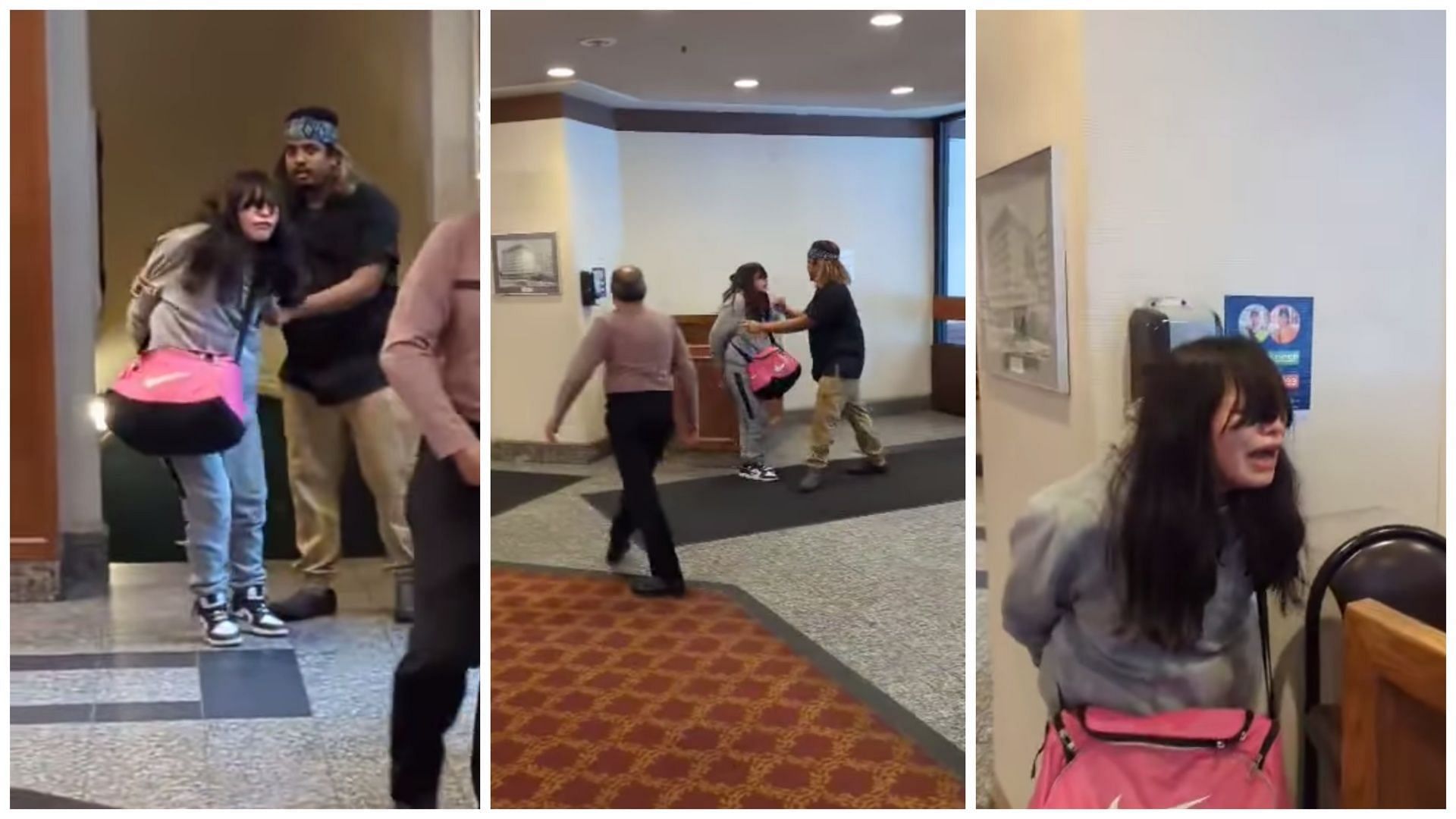 Distressing video of indigenous woman restrained in a Winnipeg hotel spurs social media outrage (Image via Facebook/Eddy Barahona)