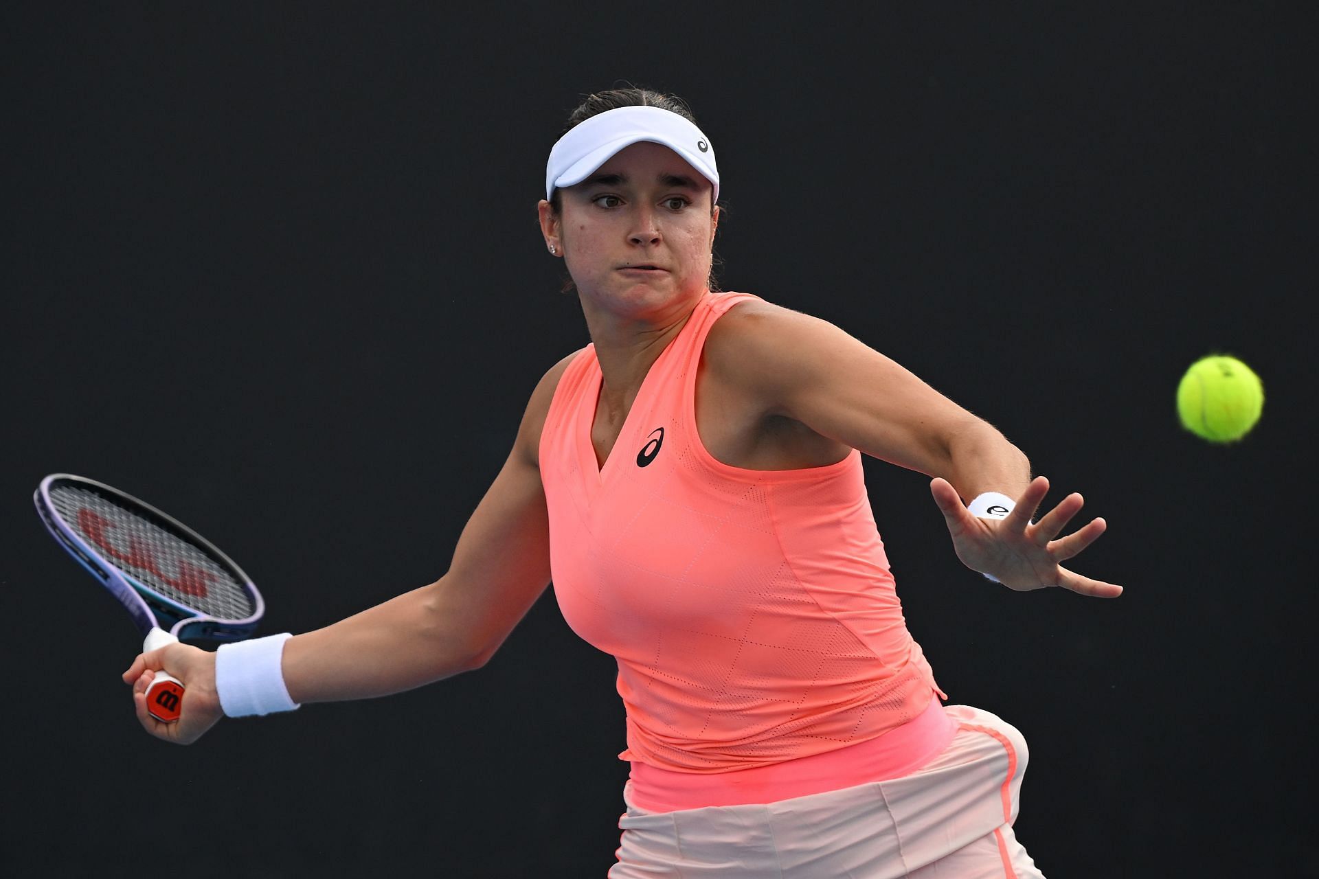Caroline Dolehide at the 2024 Australian Open.
