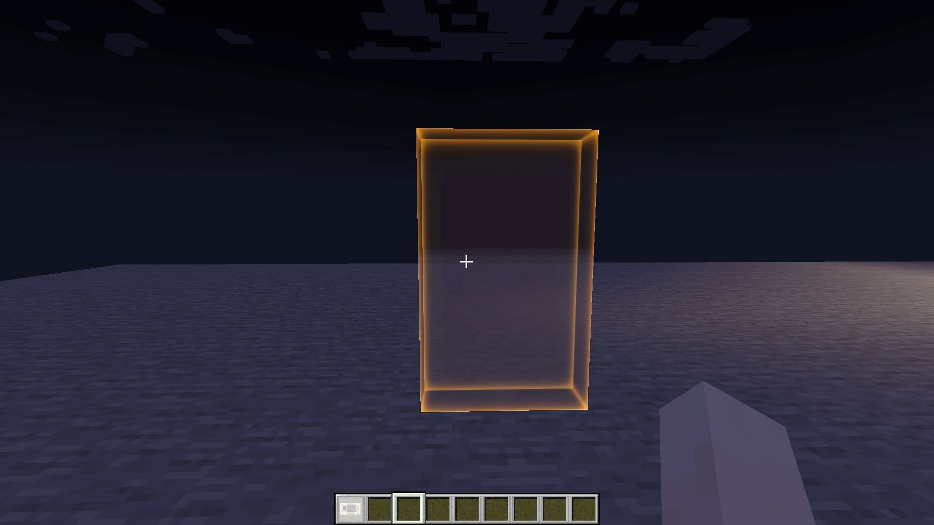 The tempad door that teleports players to a saved location (Image via CurseForge)