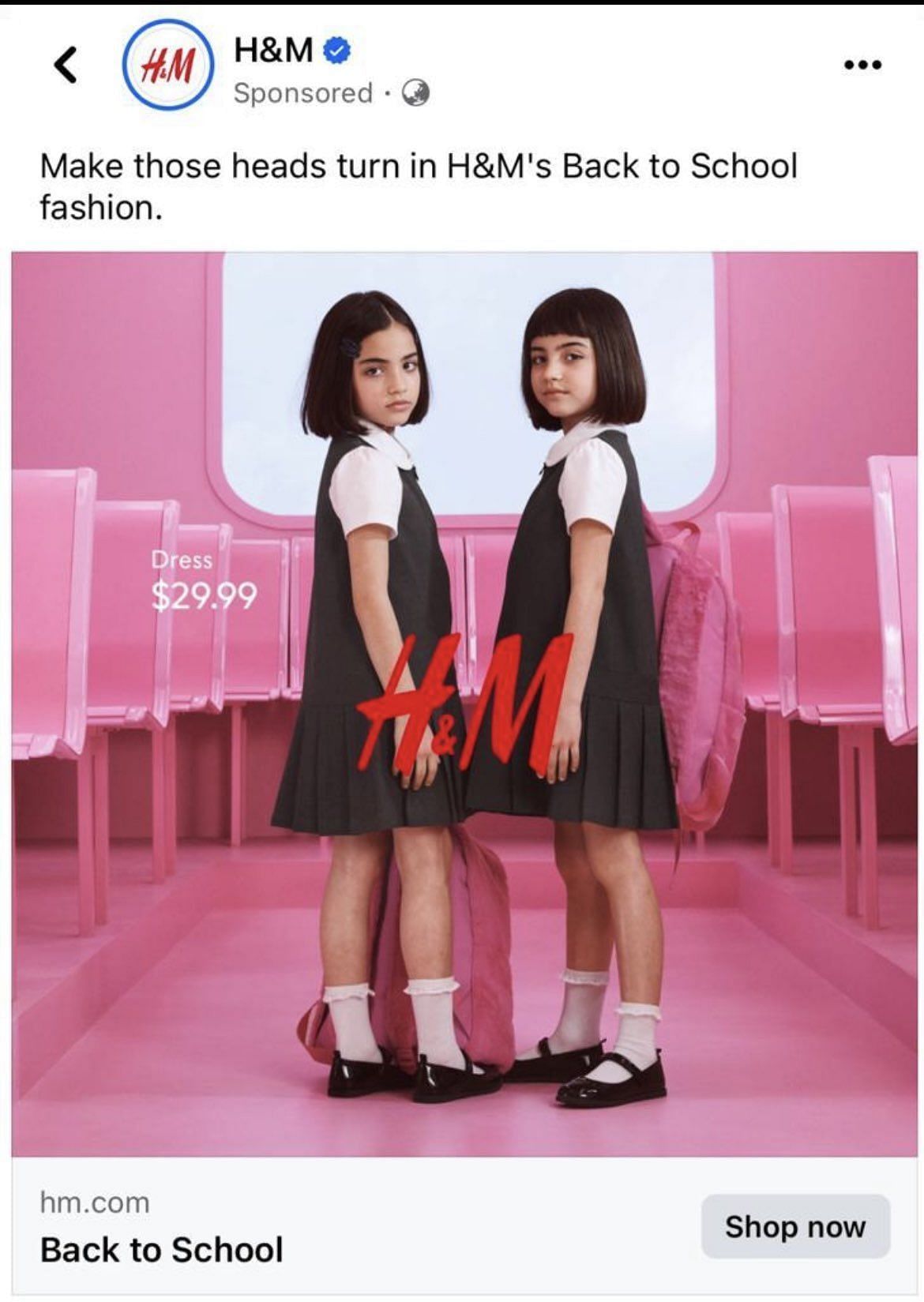 The brand&#039;s now-deleted ad (Image via X/@MelTankardReist)