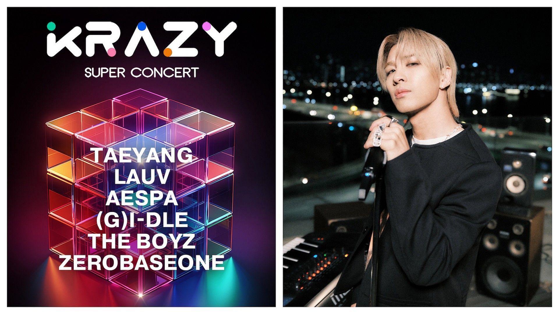 Taeyang to headline Krazy Super Concert (Images via X/@krazyconcert &amp; X/@Realtaeyang)